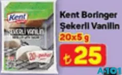 KENT BORİNGER ŞEKERLİ VANİLİN 20X5 G